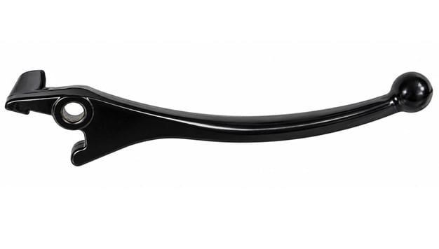 Levá brzdová páčka hliníková 175mm - černá