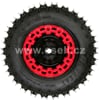 Kompletní zadní kolo 6" s pneu 13x5,00-6 - červená