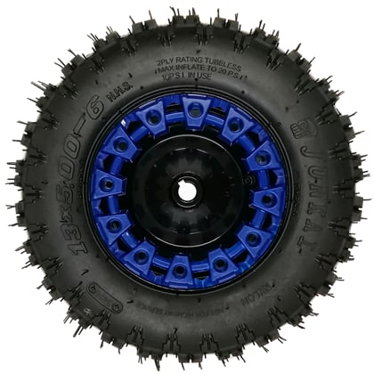 Kompletní zadní kolo 6" s pneu 13x5,00-6 - modrá