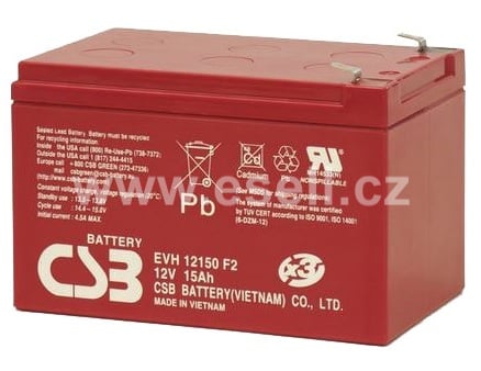 CSB EVH12150, baterie 12V, 15Ah
