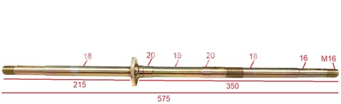 Zadní osa 57,5cm ATV Torino