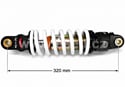 Zadní tlumič pro pitbike DNM MK-AR 320 mm, 1000 LBS
