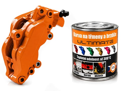 Barva na brzdy a motor kelímek 250 ml - oranžová