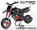 Nitro minimotard Hobbit 49cc černá