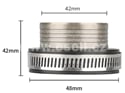 Příruba / adapter vzduchového filtru 48mm / 42mm