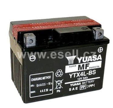 Baterie YUASA YTX4L-BS, 12V, 3Ah