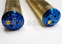 Přední tlumiče, vidlice pitbike 650mm, 45/48mm zlatá