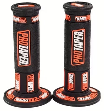 Gripy pitbike černá/oranžová