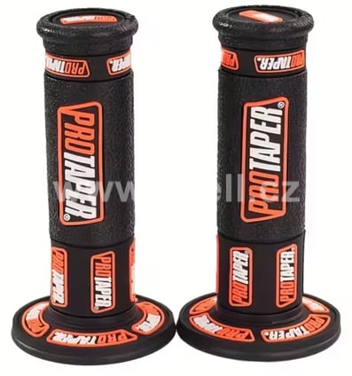 Gripy pitbike černá/oranžová