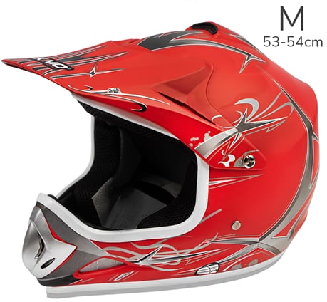 Motokrosová helma Nitro červená matná M