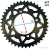 Rozeta pitbike 45 zubů pro řetěz 428