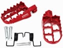 Stupačky pitbike 115mm červená