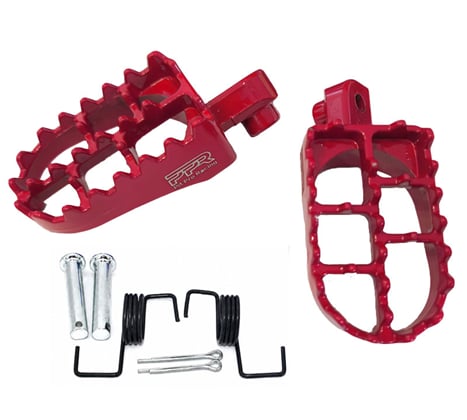 Stupačky pitbike 115mm červená