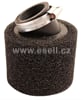 Vzduchový filtr molitan 48-50mm zahnutý - černá