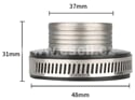 Příruba / adapter vzduchového filtru 48mm / 37mm