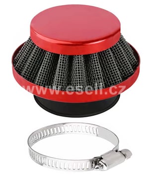 Sportovní vzduchový filtr minibike, minicross, čtyřkolka - červená