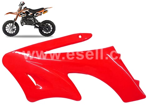 Plast minicross Apollo levý boční červená