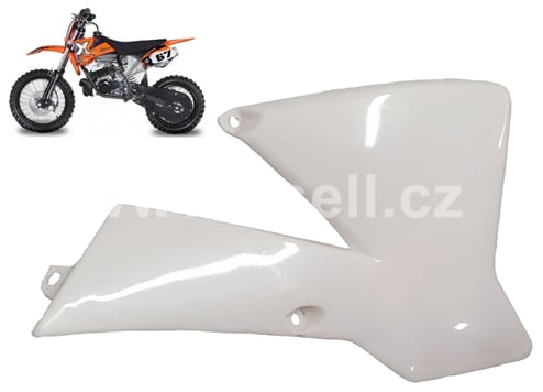 Plast minicross Coyote, NRG pravý boční bílá