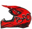 Dětská cross helma KIMO ROAD BRO V2 červená matná XS