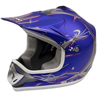 Dětská motokrosová  helma Nitro modrá matná XS