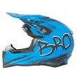 Dětská cross helma KIMO ROAD BRO V2 modrá matná XS