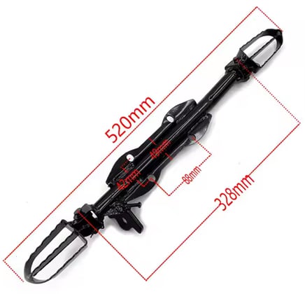 Stupačky pitbike - kompletní 520mm