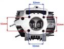 Hlava válce 110cc, 125cc typ2