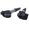 Přední tlumiče, vidlice pitbike 730mm, 45/48mm černá