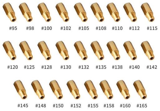 Hlavní trysky karburátoru NIBBI racing PWK / PWN