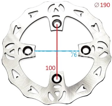 Brzdový kotouč 190 mm vlnitý typ2