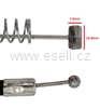 Brzdové lanko pro bubnovou brzdu 119 cm, váleček 7,9mm