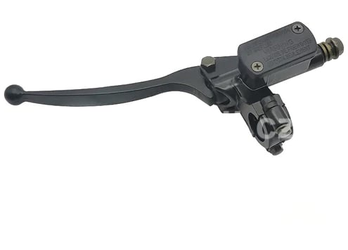 Brzdová páčka s pumpou černá 170mm levá