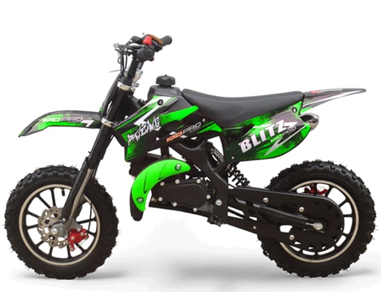 Dětská minicross Blitz 49 cc KXD zelená