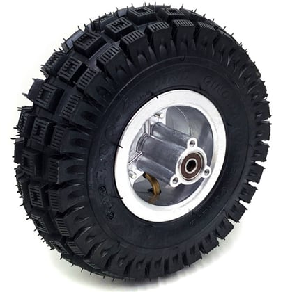 Kompletní přední kolo 4" s pneu 3,00-4 zadní