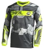 Dres O´Neal Element CAMO šedá/neon-žlutá