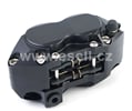 Brzdový třmen 4 pístkový CNC 82 mm červená