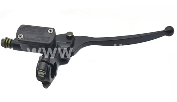 Brzdová páčka s pumpou černá 145mm pravá