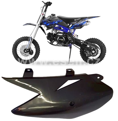 Levý boční plast Pitbike Sky zadní černá