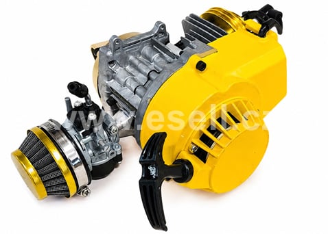 Motor 49 cc minibike tuning - zlatý