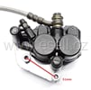 Brzdový třmen pitbike přední dvoupístový