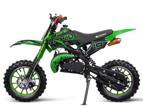 Dětský minicross Nitro Motors Apollo 49cc 10" – zelená