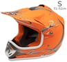 Motokrosová helma Nitro oranžová matná S