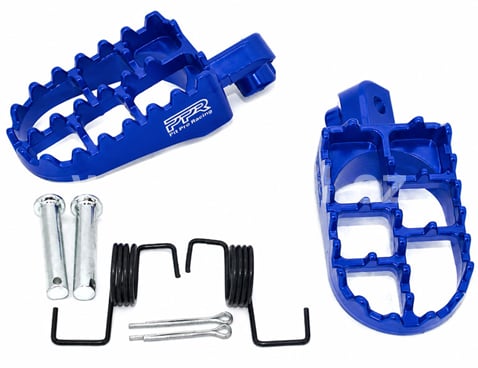 Stupačky pitbike 115mm modrá