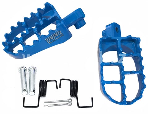 Stupačky pitbike 115mm modrá