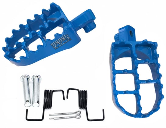 Stupačky pitbike 115mm modrá