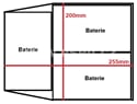 CSB 12V (36V) 15Ah olověný akumulátor EVH12150F2 - bateriový box 36V