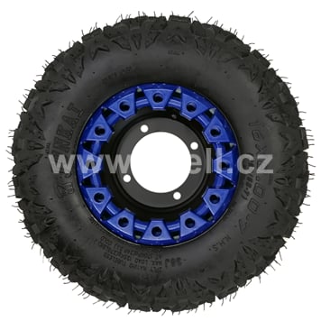 Kompletní kolo 7 palců s pneu 16x8-7 modrá 4x110mm