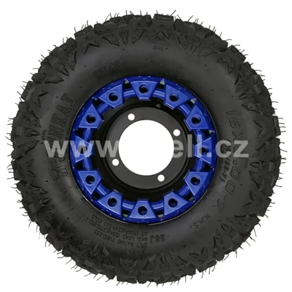 Kompletní kolo 7 palců s pneu 16x8-7 modrá 4x110mm