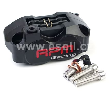 Brzdový třmen 4 pístkový CNC 82 mm černá