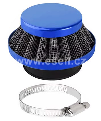 Sportovní vzduchový filtr minibike, minicross, čtyřkolka - modrá